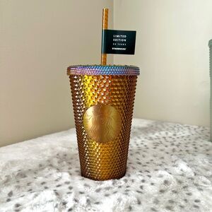 NWT Authentic Starbucks 50 Year Anniversary Honeycomb Grande Studded Tumbler